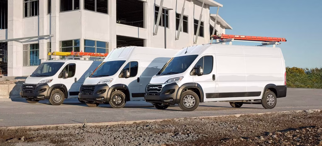 RAM 2500 ProMaster Cargo Van Lineup