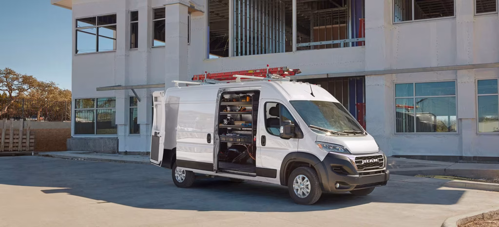 RAM ProMaster 2500 Utility Van, Shown with Contractor Up-fit